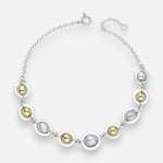 Pulsera Esferas Facetadas con Oro