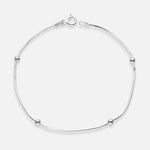 Pulsera Cola de Topo con Esferas