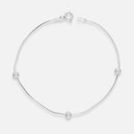 Pulsera Cola de Topo con Esferas Satinadas