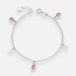 Pulsera Estrellas Circones Rosa Francia