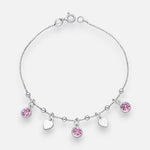 Pulsera Corazones Circones Rosa Francia