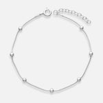 Pulsera Cola de Topo Cuadrada con Esferas