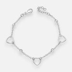 Pulsera Esferas Corazones