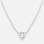 Collar Choker Cola de Topo Corazón Circón