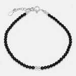 Pulsera Esferas Cristales Negros