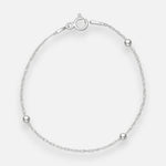 Pulsera Singapur con Esferas 16 cm