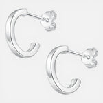 Semi Argolla Corte Cuadrado 12 mm