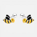 Aro con Tope Abeja Esmaltada 6x9 mm