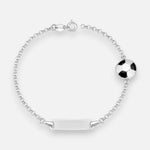 Pulsera Piocha Pelota de Fútbol Esmaltada 17 cm