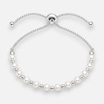 Pulsera Ajustable Perlas Esferas