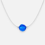 Collar Fantasma Esfera Hecho con Cristal Swarovski® Azul