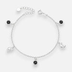 Pulsera Rolo Media Luna Circones Ónix