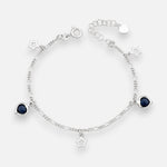 Pulsera Cartier Estrellas Corazones Circón Zafiro