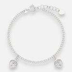 Pulsera Corazones Circones 17 cm