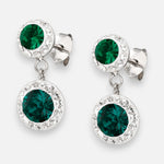 Aro Cristal Hecho con Swarovski® Verde Strass