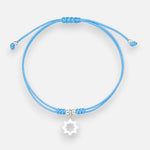 Pulsera Hilo Celeste Ajustable Estrella Solar