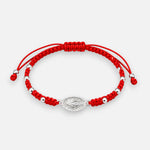 Pulsera Hilo Rojo Ajustable Virgen de los Rayos Milagrosa Esferas