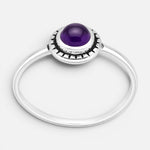 Anillo Étnico Cuarzo Amatista