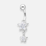 Piercing Ombligo Estrellas Circones