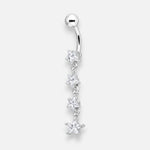 Piercing Ombligo Estrellas Circones