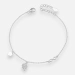 Pulsera Corazón Infinito, Trébol Circones