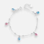 Pulsera Esferas Circones Multicolor