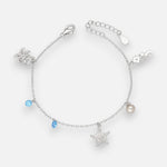 Pulsera Chiches Marinos Circones Agua Marina