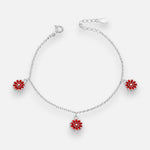 Pulsera Flores Esmaltadas