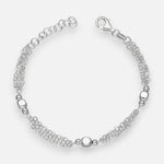 Pulsera Triple Esferas Cubos