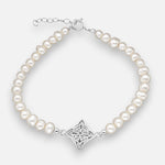 Pulsera Perlas Nudo de Brujas