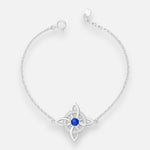 Pulsera Nudo de Brujas Circón Zafiro