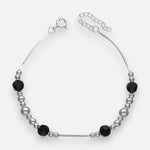 Pulsera Esferas Cristales Hecho con Swarovski® Negro