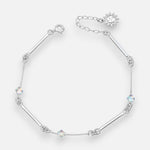 Pulsera Palitos Martillados Sol Cristales Hechos con Swarovski®