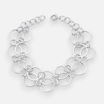 Pulsera Malla Círculos Lisos Facetados
