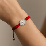 Pulsera Hilo Rojo Ajustable San Benito Abad