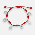 Pulsera Hilo Rojo Ajustable Amuletos de la Suerte