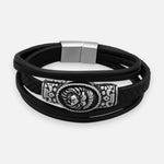 Pulsera Acero Quirúrgico Trenzada León