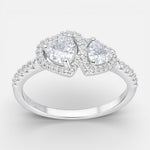 Anillo Corazones Circones Pavé