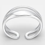 Anillo Ajustable Lineas Asimétricas