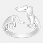 Anillo Ajustable Perrito Salchicha