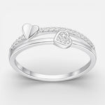 Anillo Líneas Corazones Circones