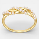 Anillo Entorchado Perlas