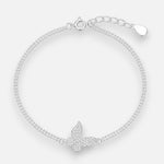Pulsera Malla Esferas Mariposa Circones