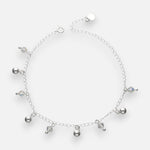 Tobillera Esferas Cristales Hecho con Swarovski® Tornasol