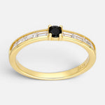 Anillo Circones Baguette Ónix 13