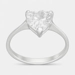 Anillo Corazón Circón Solitario 14