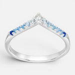 Anillo del Deseo Circones Agua Marina 15