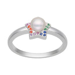 Anillo Estrella Perla Circones Multicolor 12