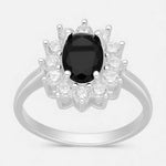 Anillo Lady Circón Ónix 20