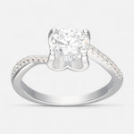 Anillo Solitario Moissanita y Circones 12